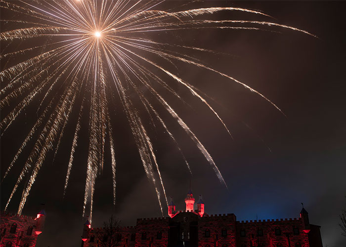 New Year Fireworks Castle Legoland 700X500