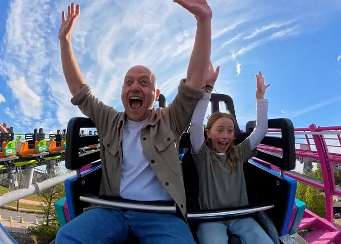 Mfs Girl And Dad In Coaster 700X500