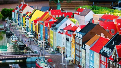 Nyhavn I Miniland Bredformat Med Skibe 1920X1080px